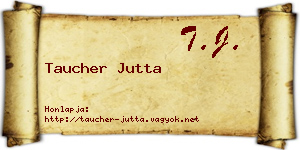 Taucher Jutta névjegykártya